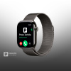 Apple Watch Series 11 46mm Slate Titanium Case, Milanese Loop (Slate)